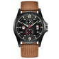 Fashion Nylon Strap Sports Army Style Watch Calendar Quartz Watch