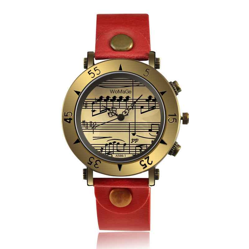 Foreign Trade WoMaGe New Music Symbol Watch Fashion Novel Men's Watch Wholesale