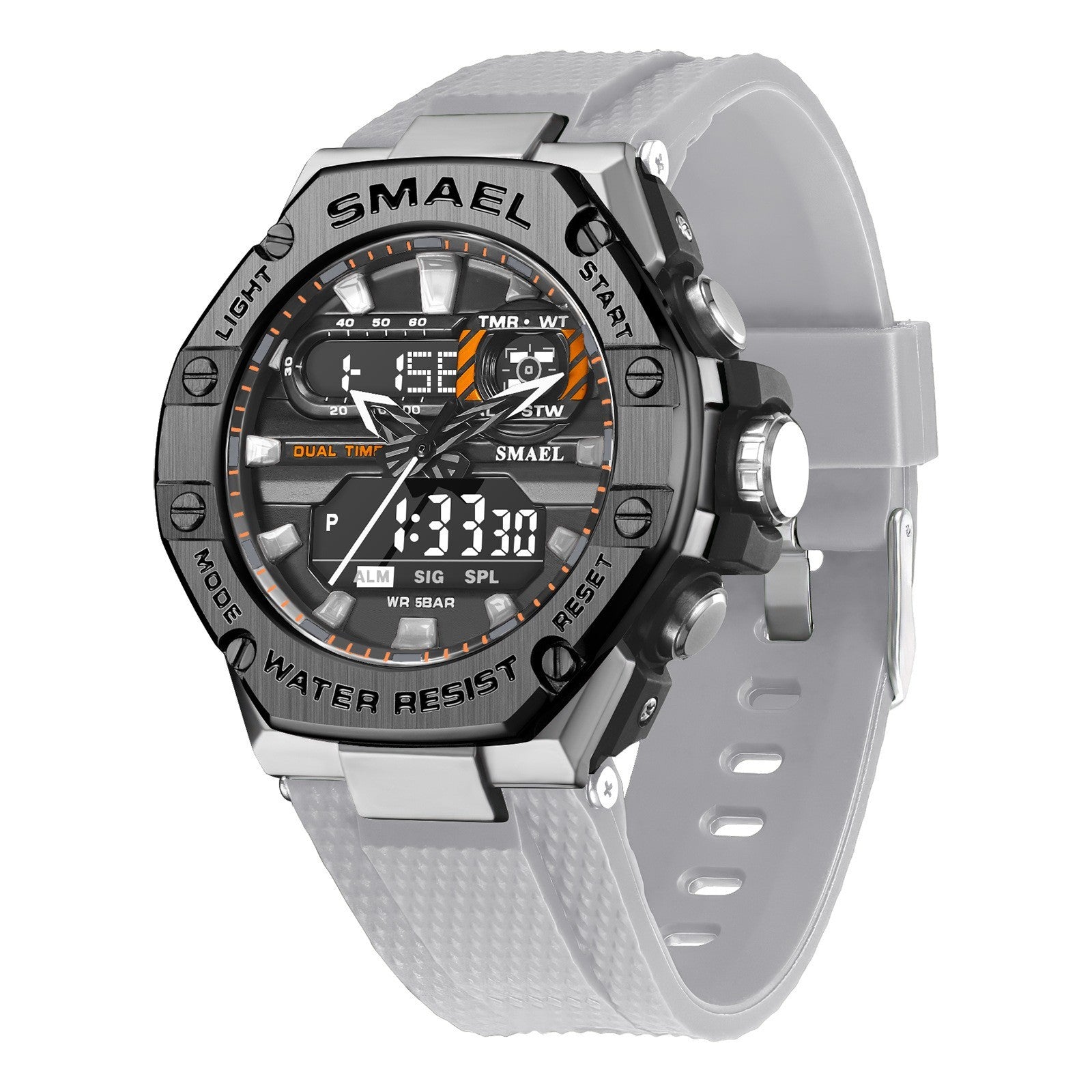 Digital Alloy Electronic Watch Men - branded cloth centre