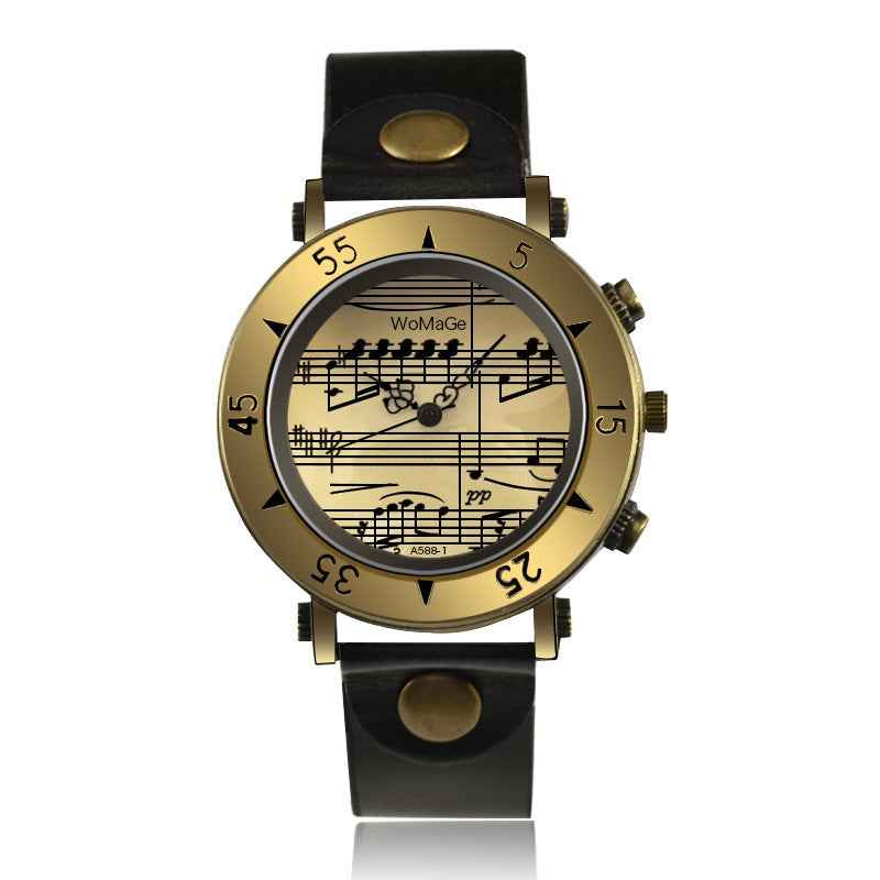 Foreign Trade WoMaGe New Music Symbol Watch Fashion Novel Men's Watch Wholesale