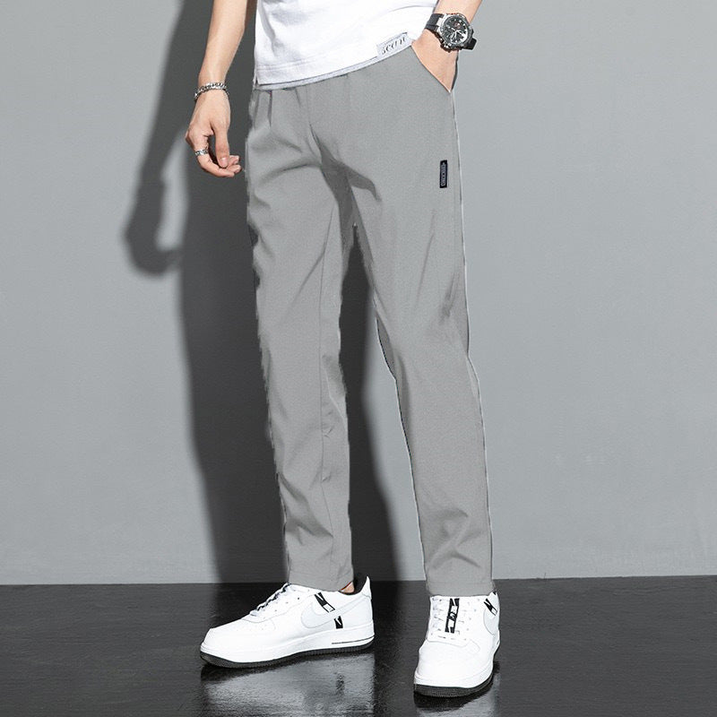 Summer Casual Men's Loose Thin Ice Silk Quick-dry Pants Transparent Pants - branded cloth centre
