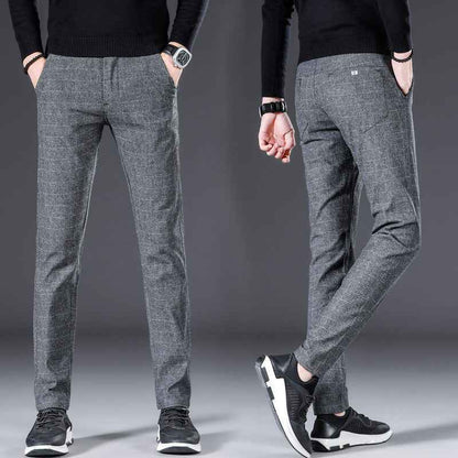 Men's Smart Trousers Stretch Slim Fit