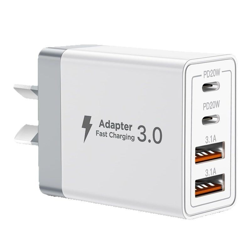 Multi-port USB Charger Fast Charge Charging Plug - branded cloth centre